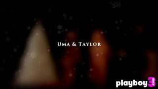 Sexy Uma Jolie hot play with blonde MILF after striptease and cuddling