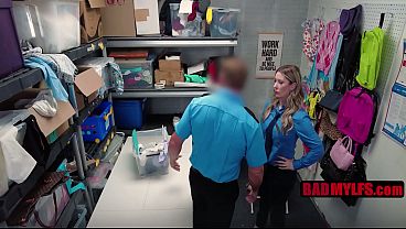 Female Cop Stuck In A Sticky Situation With Colleague – Sydney Paige | BadMylfs